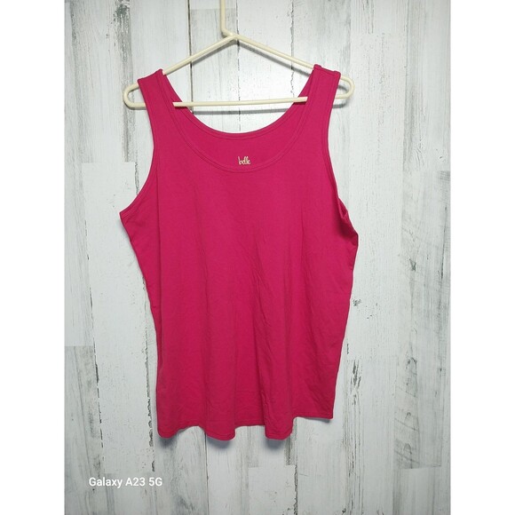 Belle By Kim Gravel Women’s Medium Tank Top Lot Of 2 Green Red - Picture 2 of 11